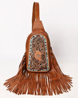 American Darling Sling Hand Tooled Genuine Leather Women Bag Western Handbag Purse| | for