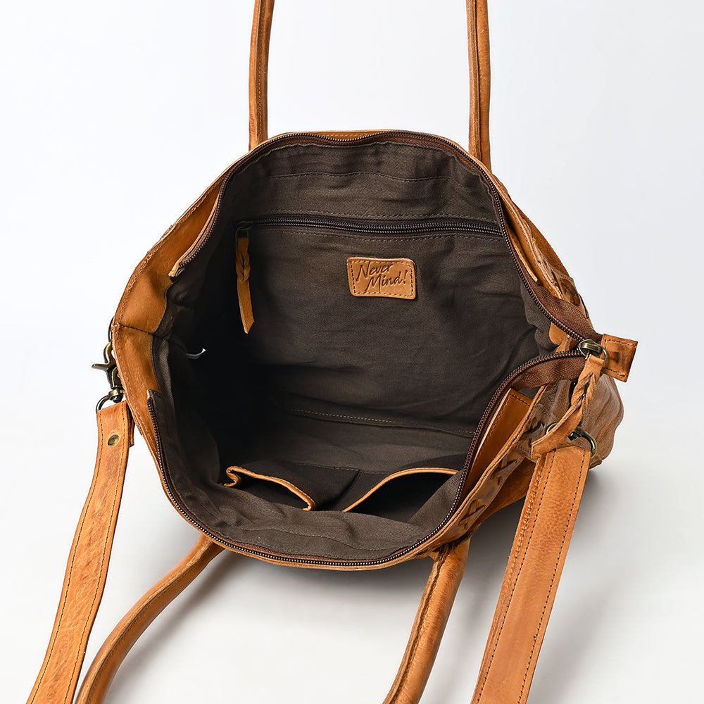 Never Mind NMBGM181 Tote Bag Genuine Western Leather Women Bag