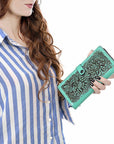 American Darling Crossbody Beautifully Hand Tooled Genuine Leather women bag western handbag purse