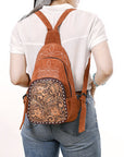 American Darling Sling Hand Tooled Genuine Leather Women Bag Western Handbag Purse