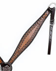 COMFYTACK Western Horse Headstall Breast Collar Set American Leather Tan