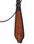 COMFYTACK Western Horse Headstall Breast Collar Set American Leather Tan