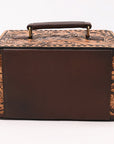 American Darling Hand Curved Genuine Leather Jewelry Case Bag