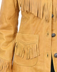 ADJKTLTR07 Genuine Suede leather Women shirt jacket dress ladies girl