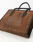 American Darling Tote Full Grain Genuine Leather Western Women Bag Handbag Purse | Travel Bags College Casual