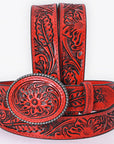Beautifully hand tooled Genuine American Leather Belt Men and  Women