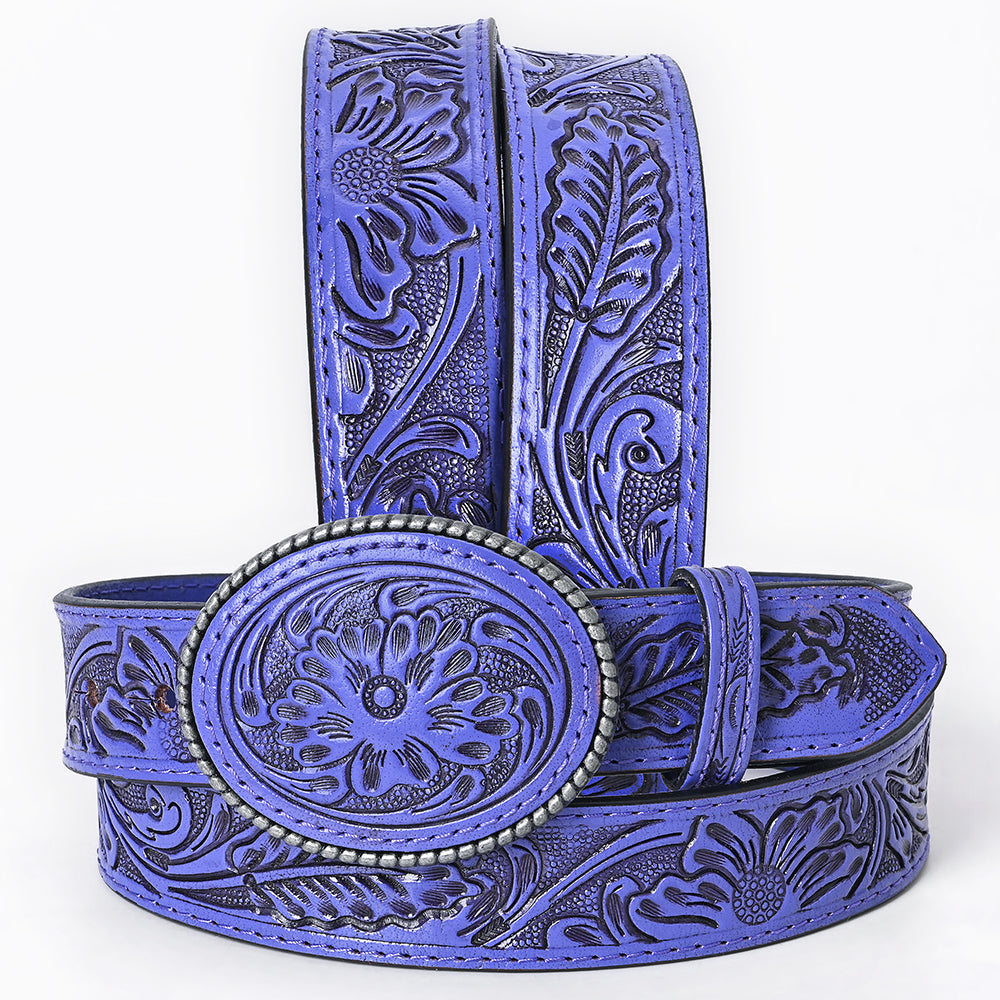 AMERICAN DARLING Beautifully Hand Tooled American Leather Unisex Belt
