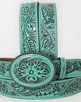 AMERICAN DARLING Beautifully Hand Tooled American Leather Unisex Belt