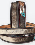 AMERICAN DARLING Beautifully Hand Tooled American Leather Unisex Belt