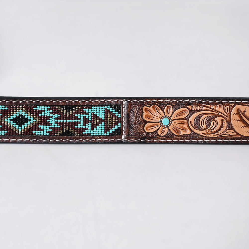 American Darling  Beautifully Hand Tooled Genuine American Leather Belt Men and  Women