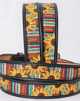 AMERICAN DARLING Beautifully Hand Tooled American Leather Unisex Belt