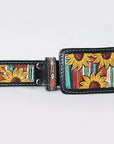 AMERICAN DARLING Beautifully Hand Tooled American Leather Unisex Belt