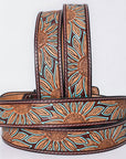 American Darling  Beautifully Hand Tooled Genuine American Leather Belt Men and  Women