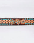 American Darling  Beautifully Hand Tooled Genuine American Leather Belt Men and  Women