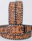 Beautifully Hand Tooled Genuine American Leather Belt Men and Women