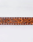 American Darling  Beautifully Hand Tooled Genuine American Leather Belt Men and  Women