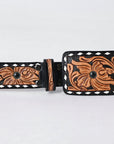 AMERICAN DARLING Beautifully Hand Tooled American Leather Unisex Belt