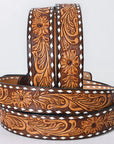AMERICAN DARLING Beautifully Hand Tooled American Leather Unisex Belt