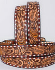 AMERICAN DARLING Beautifully Hand Tooled American Leather Unisex Belt