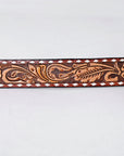 AMERICAN DARLING Beautifully Hand Tooled American Leather Unisex Belt
