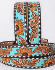AMERICAN DARLING Beautifully Hand Tooled American Leather Unisex Belt