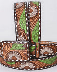 AMERICAN DARLING Beautifully Hand Tooled American Leather Unisex Belt