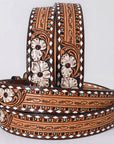 AMERICAN DARLING Beautifully Hand Tooled American Leather Unisex Belt