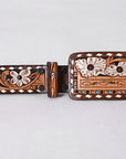 AMERICAN DARLING Beautifully Hand Tooled American Leather Unisex Belt