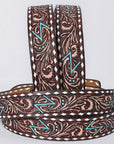 AMERICAN DARLING Beautifully Hand Tooled American Leather Unisex Belt