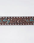 AMERICAN DARLING Beautifully Hand Tooled American Leather Unisex Belt