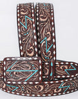 AMERICAN DARLING Beautifully Hand Tooled American Leather Unisex Belt