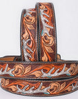 AMERICAN DARLING Beautifully Hand Tooled American Leather Unisex Belt