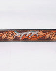 AMERICAN DARLING Beautifully Hand Tooled American Leather Unisex Belt