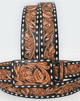 Beautifully Hand Tooled Genuine American Leather Belt Men and Women