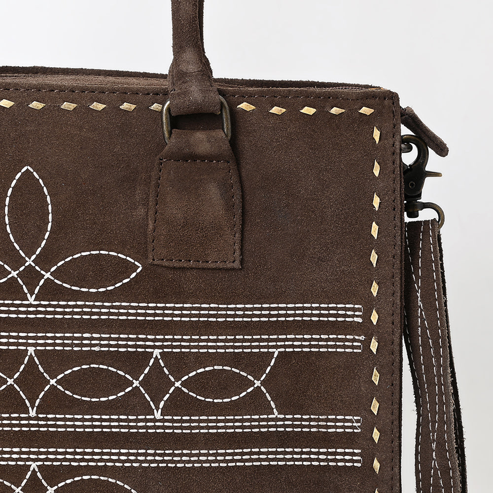 American Darling Tote Genuine Suede Leather Women Bag Western Handbag Purse