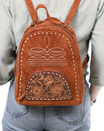 American Darling Backpack Hand Tooled Genuine Leather Women Bag Western Handbag Purse