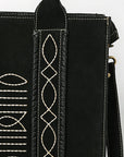 American Darling Tote Genuine Suede Leather Women Bag Western Handbag Purse