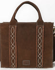 American Darling Tote Genuine Suede Leather Women Bag Western Handbag Purse