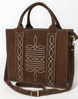 American Darling Tote Genuine Suede Leather Women Bag Western Handbag Purse