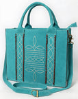 American Darling Tote Genuine Suede Leather Women Bag Western Handbag Purse