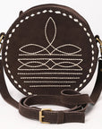 American Darling Canteen Genuine Suede Leather women bag western handbag purse