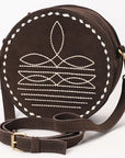 American Darling Canteen Genuine Suede Leather women bag western handbag purse