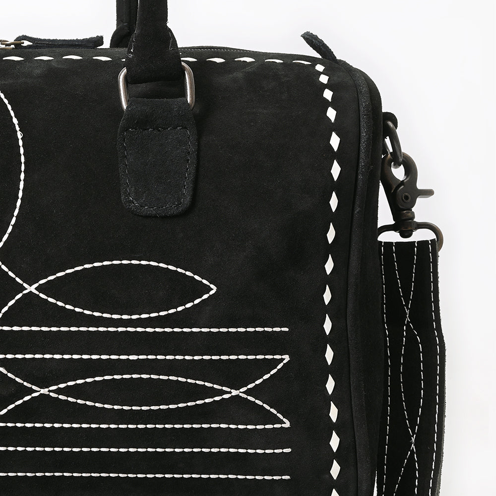 American Darling Duffel Genuine Suede Leather women's bag, western handbag, purse| handbag | Hand tooled purse