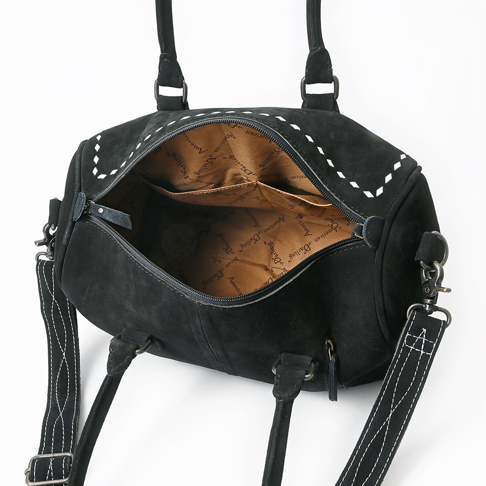 American Darling Duffel Genuine Suede Leather women's bag, western handbag, purse| handbag | Hand tooled purse