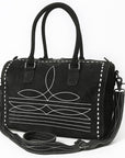 American Darling Tooled Leather Western Travel Duffel Bag