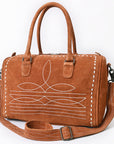 American Darling Tooled Leather Western Travel Duffel Bag