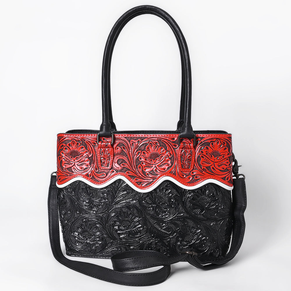 American Darling Tote Beautifully Hand Tooled Genuine Leather Women Bag Western Handbag Purse