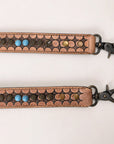 American Darling Hand Tooled Genuine Leather Crossbody Handle Strap For Bag