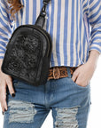 American Darling Sling Hand Tooled Genuine Leather women bag western handbag purse