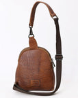 American Darling Sling Hand Tooled Genuine Leather women bag western handbag purse